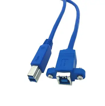 USB 3.0 B Vīriešu B Sieviešu Printeri, Skeneri, pagarināt kabeli, 30cm 1ft