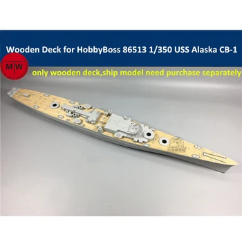 1/350 Skalas, Koka Klāja, lai HobbyBoss 86513 USS Alaska CB-1 Kuģa Modelis CY350028