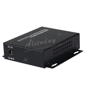2 CH HD 1080P koaksiālie AHD CVI TVI video optisko pārveidotāju AHD optiskie media converter termināļa vienu-režīms viena šķiedras 20KM