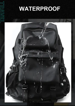 Vīriešu Modes Backpack 15.6 collu Portatīvo datoru Mugursoma Vīriešu Ūdensnecaurlaidīgs Ceļojumu Āra mugursoma Skolas Pusaudžu Mochila Soma Biznesa Somas
