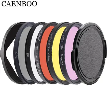 CAENBOO Objektīva Filtru XiaoMi Yi 4K/II/Lite/+Plus Krāsu CPL UV Sarkans Filtrs Yi 4K Ūdensizturīgs Korpuss Gadījumā 52mm Niršanas Piederumi