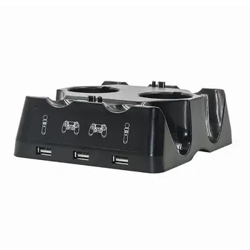 Par PS4 PS MOVE VR Kontrolieris Lādētāju, Dock Staciju, HBP 118 Gamepad Kontrolieris Uzlādes Roktura Pamatnes Statīvu Piederumi