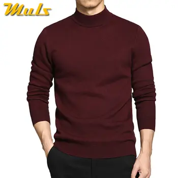 8Colors Muls augstas kvalitātes augstu uzrullētu apkakli džemperis vīriešiem sabiezēt adīt vīriešu pulovers ziemas bruņurupucis-kakla vīriešu džemperis plus izmērs M-6XL MS2999