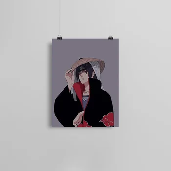 Itachi Uchiha Akatsuki naruto anime Audekla plakāta Krāsošana sienas, Mākslas dekors Dzīvojamā istaba Guļamistaba Studiju Sākuma Apdare Izdruku