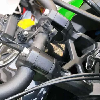 Bike GP der Kawasaki Versys 1000. gadā-UZ stūres Augstums ceļas uz augšu Adapteri alumīnija sakausējuma melns