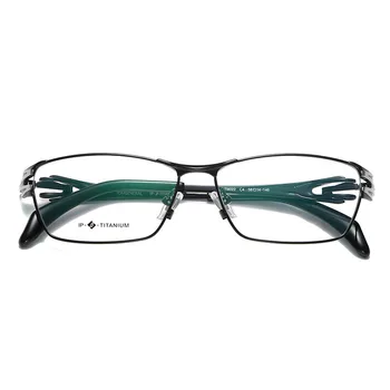 Modes tendence vīriešu brilles rāmis pilna kadra tīra titāna bizness var būt aprīkoti ar recepšu brilles tuvredzība