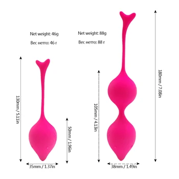 Silikona Kegel bumbiņas Vagīnas savilkt Izmantot treneris mīlestības bumbu Maksts Clit stimulators Ben wa bumbu Erotiskās rotaļlietas, seksa rotaļlieta, paredzēta Sievietēm