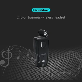 Fineblue F980 Bezvadu uzņēmējdarbības Bluetooth Austiņas Sports Vadītāja Auriculares Austiņas Teleskopiskie Klipu Fone De Ouvido Manos Libres
