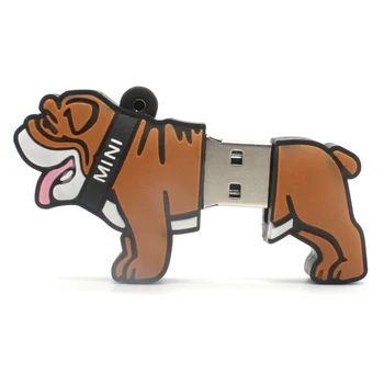 Cute Dzīvnieku, USB Zibatmiņas Diskus 16GB Multiplikācijas filmu Suns Pendrive 32GB Personalizētu 4GB 8GB Memory Stick Pen Drive I Flashdisk Funny Dāvanas
