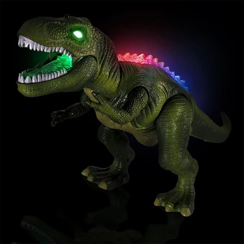 RC Dinozauru Bērniem Pet LED Tālvadības Tyrannosaurus Rex Acis Mirdz Staigāt Skaņas Zēns, Rotaļlietas Bērniem, Dāvanu