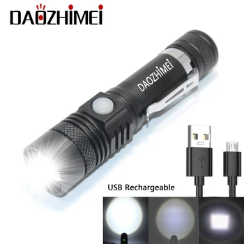 Ultra Bright LED Lukturīti Ar XHP 50.2 /T6 LED lampas, krelles Ūdensizturīgs Lāpu Zoomable apgaismojums, Multi-USB uzlādes funkcija