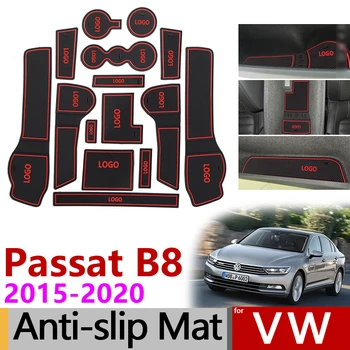 Anti-Slip Vārtiem Spēļu Paklājiņš Kalniņi VW Passat B8 2016 2017 2018 2019 2020 Volkswagen Alltrack Variantā GTE GT Piederumi