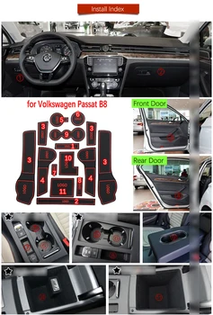 Anti-Slip Vārtiem Spēļu Paklājiņš Kalniņi VW Passat B8 2016 2017 2018 2019 2020 Volkswagen Alltrack Variantā GTE GT Piederumi