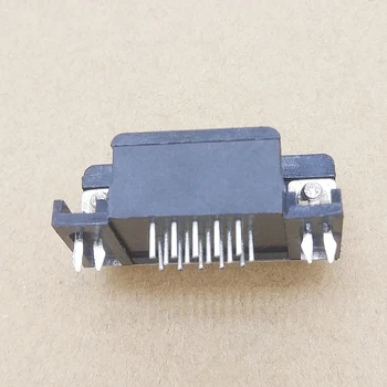 10 Gab. DR15 D-SUB taisnā Leņķī 15 Pin Female VGA Tipa 8.89 PCB Savienotājs 3 Rindās