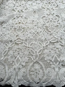 Unikālo Off White Krāšņs Augstas kvalitātes Guipure mežģīņu Auduma līgavas kāzu Kleita DIY ŠŪŠANA, Audumu, mežģīnes auduma, 1 pagalmā