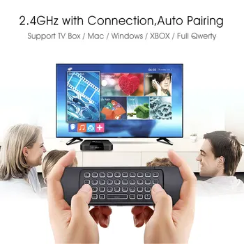 Backlit MX3 Gaisa pele 2.4 G Bezvadu Tastatūra Balss Tālvadības pults Apgaismojums angļu/krievu Mācību IS Android TV Box PC