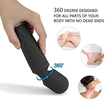 Bezvadu Dildo AV Vibrators Burvju Nūjiņu, lai Sievietes Klitora Stimulators USB Lādējamu Massager Seksa Rotaļlietas Muskuļu Pieaugušie