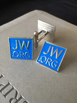 JW Pin un Cufflink Uzstādīt Sakausējuma ar Zilā Emblēma jw.org