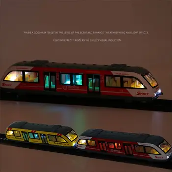 1:64 Magnētisko Pull Atpakaļ Sakausējuma, Kas Saistīti Metro Metro Sliežu Ceļa Vilcienu Sakausējuma Modelis Rotaļlietas