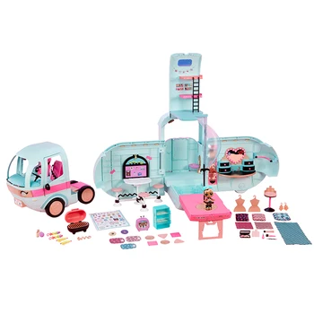L. O. L PĀRSTEIGUMS ! LOL Pārsteigums, rotaļlietas, Lelles DIY 2-in-1 Autobusu Karikatūra attēls Rotaļlietu gudrs zēns meitenei Dzimšanas dienā, rotaļlietas, Dāvanas,