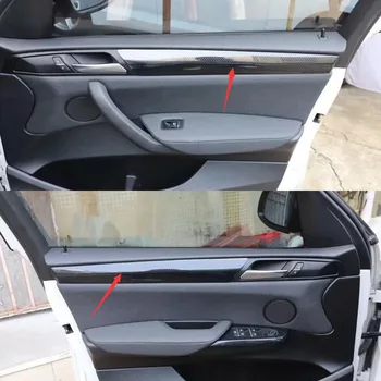 Oglekļa Šķiedras Pārnesumu Pārslēgšanas Poga Paneļa Vāku Apdare Durvju Panelis Set Cover Apdares For-BMW X3 F25 X4 F26 2011-2017