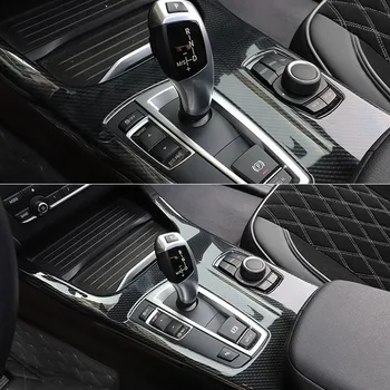 Oglekļa Šķiedras Pārnesumu Pārslēgšanas Poga Paneļa Vāku Apdare Durvju Panelis Set Cover Apdares For-BMW X3 F25 X4 F26 2011-2017