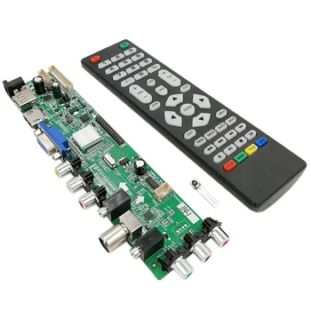 3663 Jauno Ciparu Signālu DVB-C, DVB-T2, DVB-T Universal LCD TV Kontrolieris Vadītāja Valdes UZLABOT 3463A krievijas USB LUA63A82