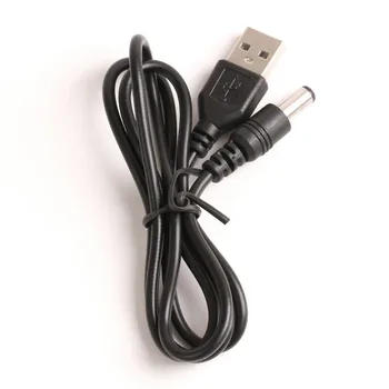 USB, lai DC5.5 DC Uzlādes Elektronisko kabeļu Līnijas Elektroniskās ierīces USB DC 5.5 * 2.1 mm Vara Serdi Strāvas Vadu, Kabeļu 100gab