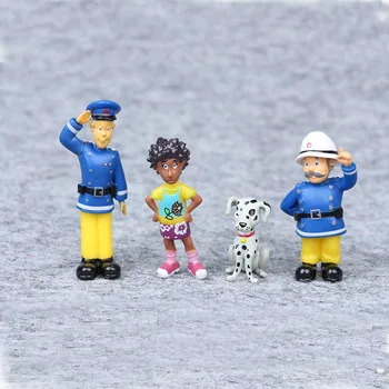 12pcs/set Ugunsdzēsējs Sam PVC ugunsdzēsējs sam attēls Karikatūra Lelles rīcības attēls rotaļlietas bērniem