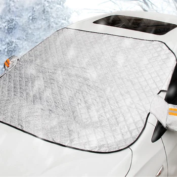 190*116cm Magnētisko Auto Vējstiklu Sniega sega, Tarp Ziemas Ledus Skrāpi Sals Putekļu Aizsargs Aizsargs Saulessargs