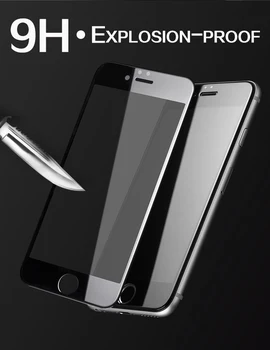 HCAO iPhone 7 Ekrāna Aizsargs Pilnībā Segtu Stikla 3PCS iPhone SE2020 Aizsardzības Stiklu iPhone 7Plus 8 6 6s 7Plus
