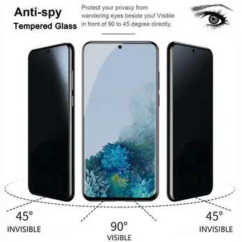 Magtim Pilnu Privāto Screen Protector For Samsung S20 S20 plus urtla Antispy Rūdīta Stikla Samsung S20 Privātuma Stikls