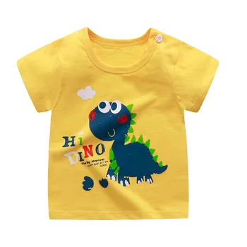 Vasaras zēns, meitene, baby kids t-krekls dūriens toddler bērnu drēbītes, cute apģērbs krekli modes kokvilnas karikatūra grafikas t krekls