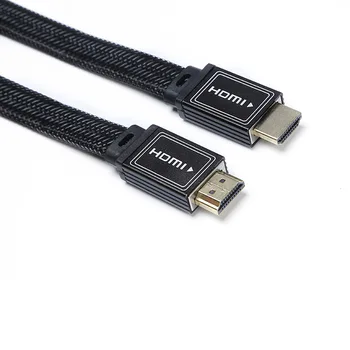 Augstas Kvalitātes HDMI Vadu Zelta Metāla Borsets HDMI Vadu Atbalstu 4 K 3D HDR Audio Vadu DVD atskaņotājs TV Kastē krāsa melna