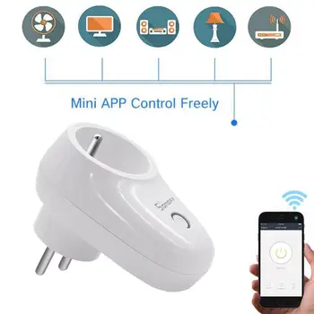 Sonoff S26 Smart WiFi Slēdzis Plug ES ASV LIELBRITĀNIJA ĀS Standarta Smart Home Saprātīga Kārba Strādā Ar Alexa, Google Home IFTTT eWeLink