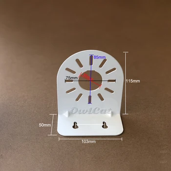 OwlCat Sienas Montāžas Kronšteins Stāvēt 115mm Metāla Turētājs Mini-Dome IP Kamera CCTV Drošības Video Novērošanas Apaļā Kupola Kamera
