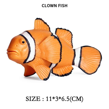 2020 Jaunu Simulācijas Klauns Zivis, Jūras Pasauli Jūras Dzīvi Tropu Ziedu Dekoratīvie Koi Fish Rotaļlieta Modelis Kolekcionējamu Rotaļlietu Bērniem, Dāvanu
