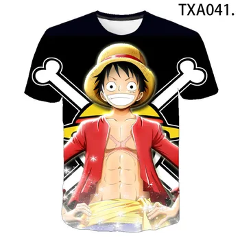 2020. gada Vasarā Viena Gabala 3D T krekls, Zēns, Meitene Kids Modes Streetwear Vīriešiem, Sievietēm, Bērniem Iespiests T-krekls Karikatūra Anime Topi Tee
