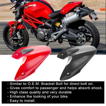 Motocikla Aizmugurējā Sēdekļa Slēgs Vāks Ducati Monster 696 659 796 1100 2009. - 2012. Gadam Motocikla Aizmugurējā Sēdekļa Aptecētājs Vāka Pārsegs 2010 2011