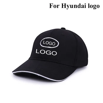 Auto logo Hyundai Beisbola cepure Cepuru izšūšana Regulējams Gadījuma Trucket Cepuru Modes āra sporta lokomotīvju saules cepures