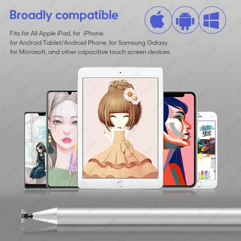Capacitive Touch Ekrāns Pildspalva Stylus Zīmēšanas Android Viedtālrunis, ios pildspalva Stylus iPad, Huawei, Samsung Xiaomi Phone Planšetdatora Pildspalvu
