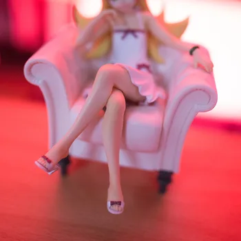 1 gab., 12cm Mazumtirdzniecības Anime Monogatari Bakemonogatari Oshino Shinobu Krāsotas PVC Rīcības Attēls Kolekciju Modelis Rotaļlieta Dāvana