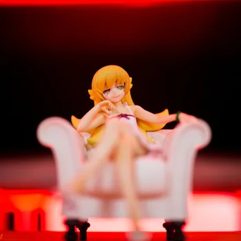 1 gab., 12cm Mazumtirdzniecības Anime Monogatari Bakemonogatari Oshino Shinobu Krāsotas PVC Rīcības Attēls Kolekciju Modelis Rotaļlieta Dāvana