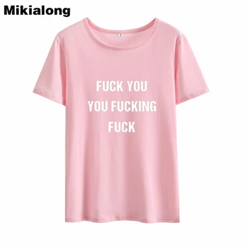 Mikialong 2018. gada Vasaras Īsām Piedurknēm Brīvs T-krekls Sievietēm Melna Balta Kokvilnas Tee Kreklu Femme Tumblr O-veida kakla Sievietēm, Topi Tshirt