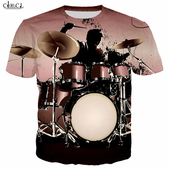 Modes Bass Bungas T Krekli 3D Drukas Mūzikas Instrumentu Smieklīgu T Kreklu apdruka Vīriešu Sieviešu sporta Krekls ar Īsām Piedurknēm Gadījuma Puloveri