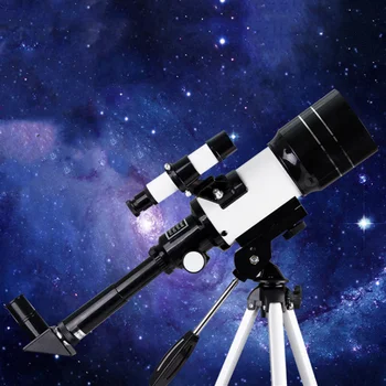 Augstas kvalitātes ceļošanas āra kosmosa novērošanas teleskops ar portatīvo statīva profesionālā HD astronomisko teleskopu