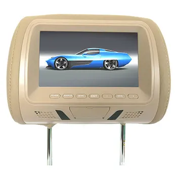 Universālā 7 Collu Auto Pagalvi Monitors rear Seat Entertainment MP3/MP4/FM/Video/Muisc/TF Card Player Piliens kuģniecība