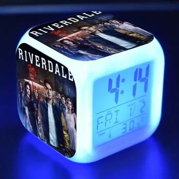 Tautas Riverdale TV Skaitļi LED Modinātājs Krāsains Flash Gaismas Galda Skatīties Rotaļlietas