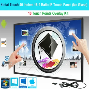 Xintai Touch 40 Collu Touch 10 Punkti 16:9 Attiecība IS Touch Karkasa Paneļu/Touch Screen Overlay Komplekts Plug & Play (BEZ Stikla)