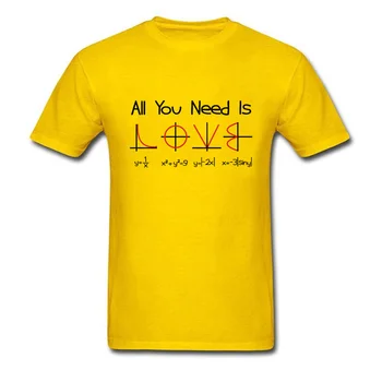 Matemātika Diagramma Modelis Baltā Tshirts Mīlestība Atrisināt Math Problēma Ģeometrija Dizainers Vīriešu T-krekli Vasaras/Rudens Tee Kreklu Crewneck